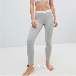 Gray Calvin Klein logo leggings